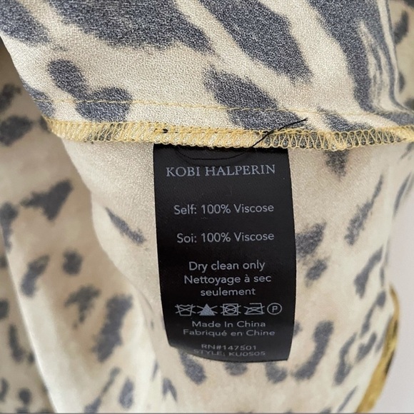 NEW Kobi Halperin Kathy Animal Print Midi Skirt - Picture 7 of 7